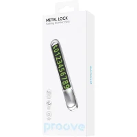 Parking Card Proove Parking Number Plate Metal Lock, Dark Gray 2