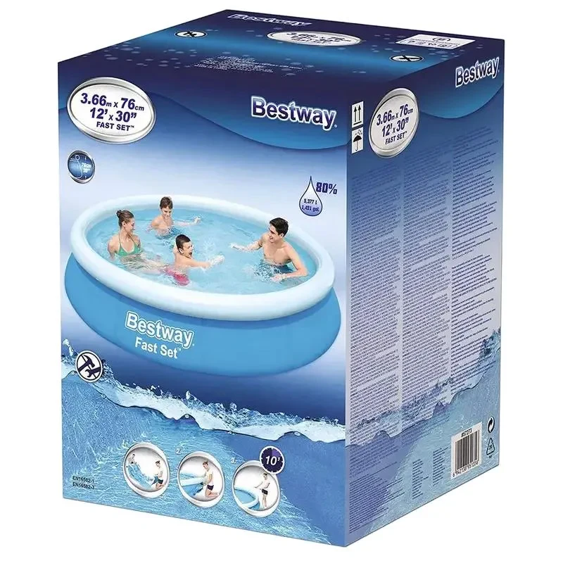 Inflatable Pool Bestway Fast Set, 6050L, Blue/White, 57273 2