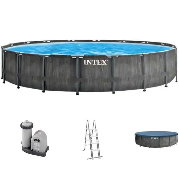 Framed Pool Intex GreyWood Premium, 24311L, Dark Grey, 26744 5