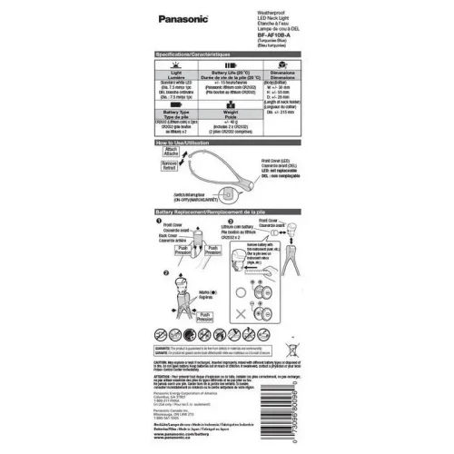 LED Lamp Panasonic LED Neck Light, Black