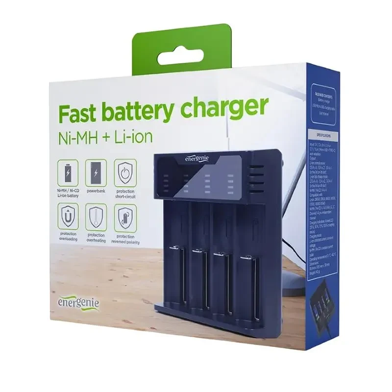 Battery Charger Energenie BC-USB-02, Black 6