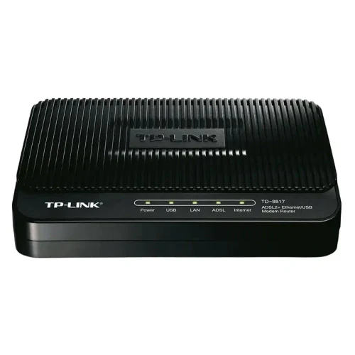 ADSL Modem TP-LINK TD-8817, ADSL/ADSL2/ADSL2 + up to 24 Mbps, Black
