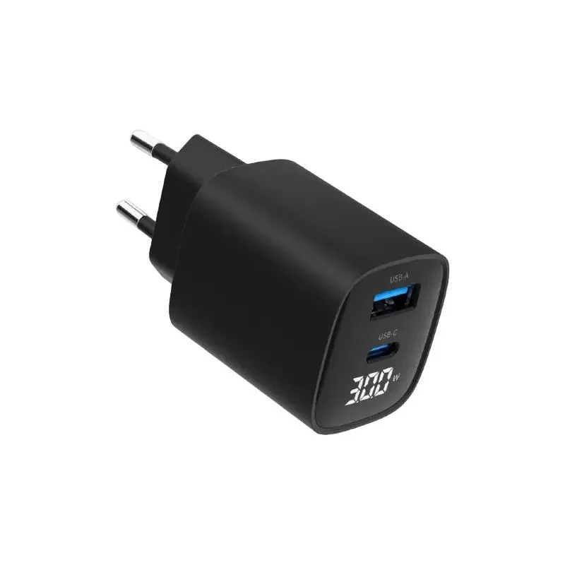 Wall Charger Gembird TA-UC-PDQC30LCD-BK-01, 30W, Black 6