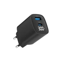 Wall Charger Gembird TA-UC-PDQC30LCD-BK-01, 30W, Black 2
