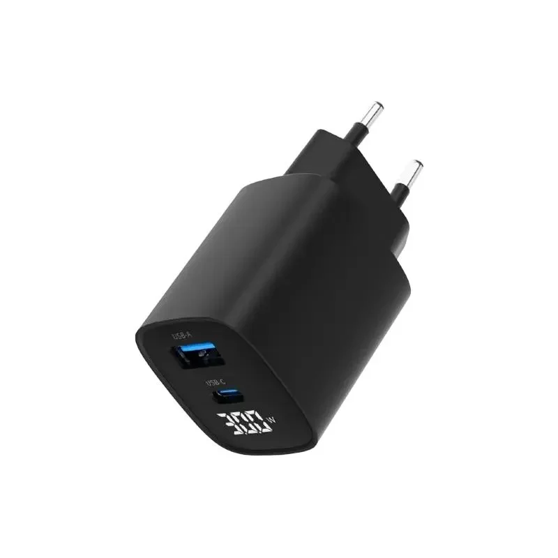 Wall Charger Gembird TA-UC-PDQC30LCD-BK-01, 30W, Black 3