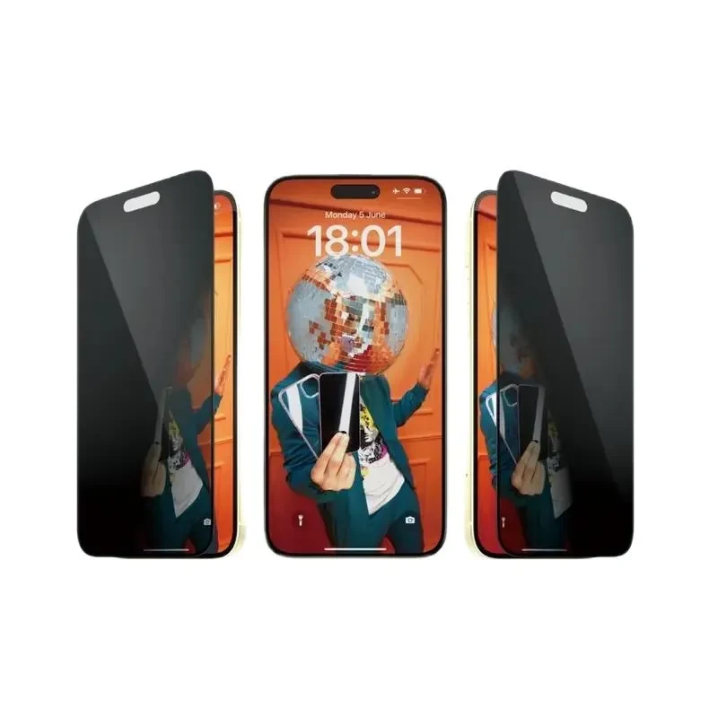 Screen Protector Glass PanzerGlass iPhone 15 Plus Privacy wA, Transparent 4