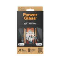 Screen Protector Glass PanzerGlass iPhone 15 Plus Privacy wA, Transparent
