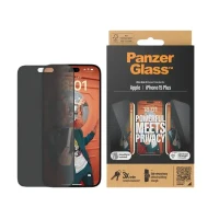 Screen Protector Glass PanzerGlass iPhone 15 Plus Privacy wA, Transparent 3