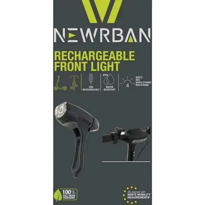Front Light Newrban NEWMLIGHTUSBK, Rechargeable, Black 5