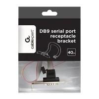 DB9 serial port receptacle on bracket Cablexpert CC-DB9ML-01, Gold 2
