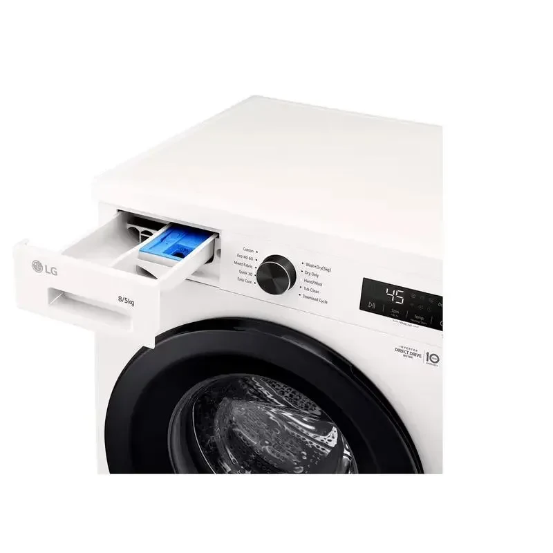 Combo Washer-Dryer LG W4X1085NWK, 8kg, White 9