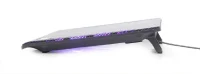Gembird NBS-2F15-05, Notebook cooling stand, up to 15.6”, LED backlight in fans, Cooling fans: 2 pcs, 1500 RPM (± 10 %), airflow 20 CFM (± 10 %) each, noise 10 dBa, Black 4