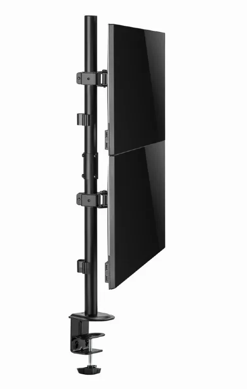 Suport vertical de birou reglabil pentru 2 display-uri, 17”-32” Gembird MA-D2-02 4