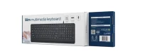 Gembird KB-MCH-05-CYRL, Professional slim key design, USB A+C combo plug, RU-layout, Black 6