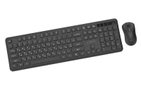 Gembird KBS-WPS-01-CYRL, Pro Business wireless desktop set, 2.4 GHz wireless full size keyboard and mouse, Single USB nano-receiver, Mouse dpi 1200, RU-layout, Black 3
