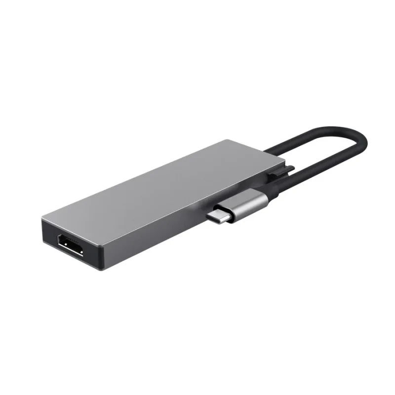 Trust Dalyx 5-in-1 USB-C Multiport Adapter, USB v.3.2 gen 1, HDMI V 2.0 (4K@60Hz),  fast data transfers (5 Gbps), 2 x USB-C, 2 x USB-A, Charging technology USB PD2.0 (up to 5A/85W), Cable length main 10 cm, 48g 4