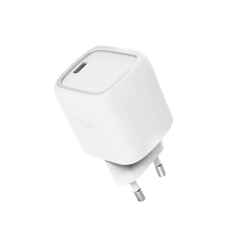 Trust Maxo 30W USB-C GaN Charger,  1 x USB-C port, USB PD 3.0 + PPS, 50% recycled materials,worldwide (90-240V AC 60/50Hz), White 4