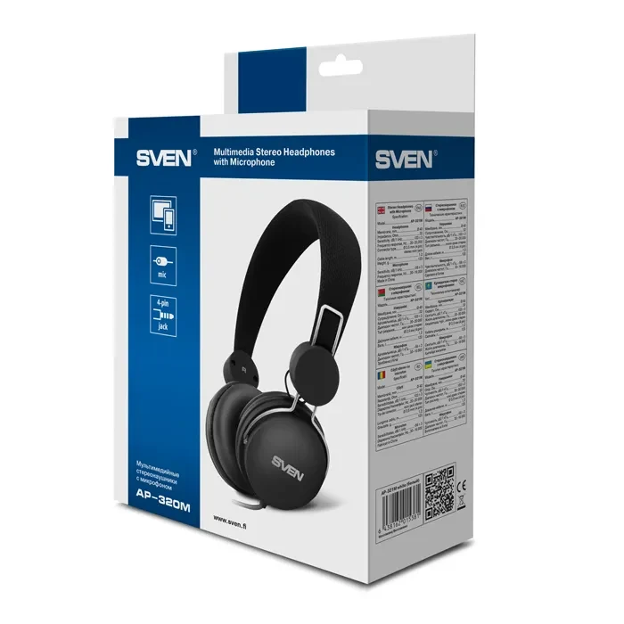 Casti SVEN AP-320M Black 4
