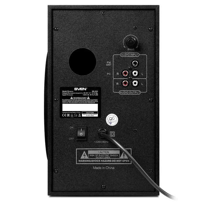 Boxe 2.1 SVEN MS-304 / 40W RMS / Bluetooth / FM-tune / USB Flash / SD card / Black 4