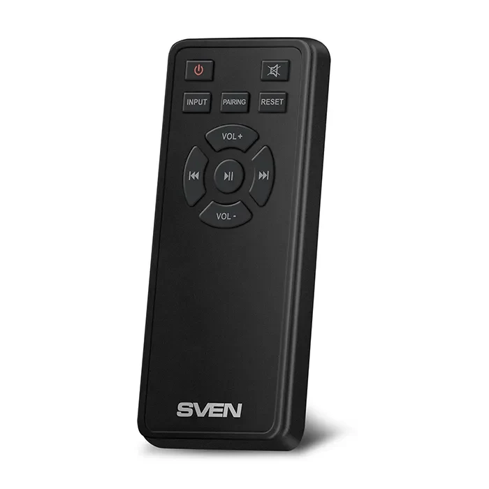 SVEN MC-30 Black,  2.0 / 2x100W RMS, D-CLASS AMPLIFIER WITH DSP, remote control, dimensions 225x255x355 mm, black, wooden. 6