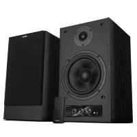SVEN MC-30 Black,  2.0 / 2x100W RMS, D-CLASS AMPLIFIER WITH DSP, remote control, dimensions 225x255x355 mm, black, wooden.