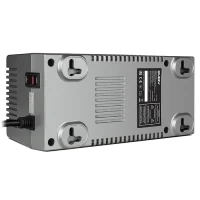 SVEN VR-F1500, 500W, Automatic Voltage Regulator, 4x Schuko outlets, Input voltage: 180-285V, Output voltage: 230V ± 10%, input and output voltage digital indicator on the front panel, Power supply delay function, metal body, Black 6