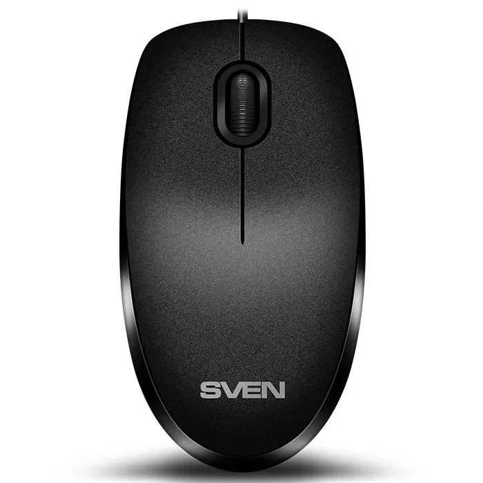 SVEN KB-S320C, Keyboard 104 keys + Mouse (Optical 800 dpi, 3+1 (scroll wheel)), Waterproof design, 1.5m, USB, Black, Rus/Ukr/Eng 5