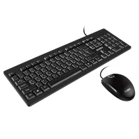 SVEN KB-S320C, Keyboard 104 keys + Mouse (Optical 800 dpi, 3+1 (scroll wheel)), Waterproof design, 1.5m, USB, Black, Rus/Ukr/Eng 2