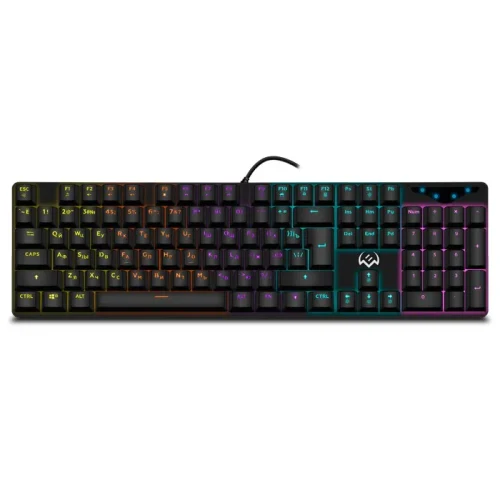 Tastatura Gaming SVEN KB-G9300 RGB / Blue switches / USB / 1.8m / Black