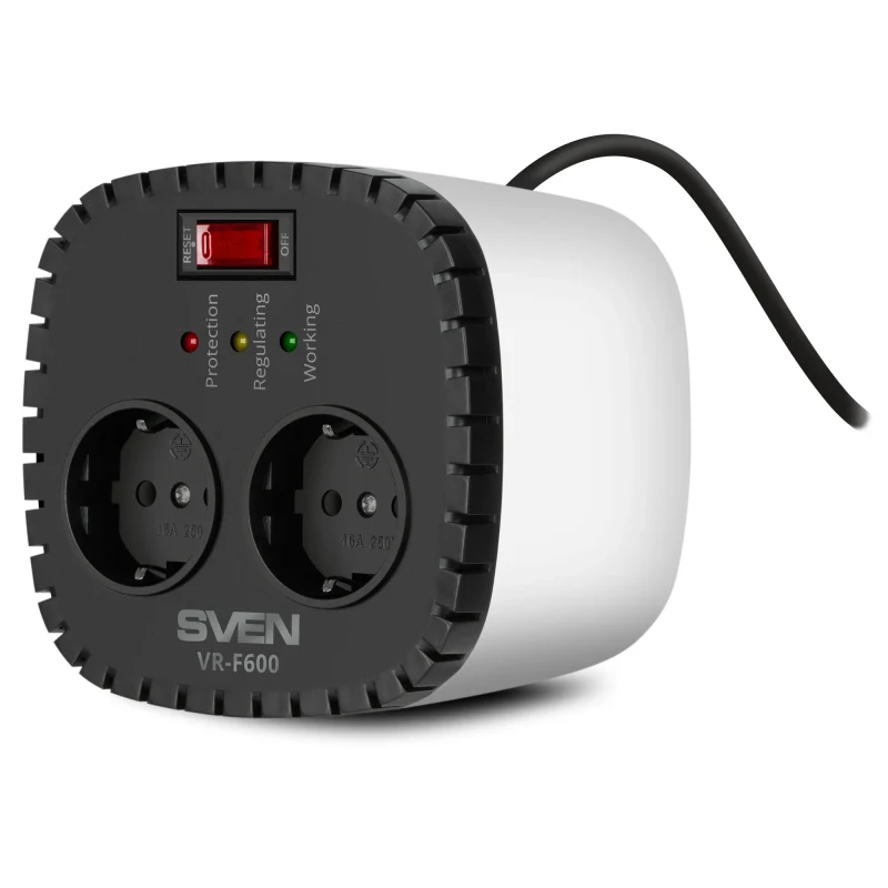 Stabilizator de tensiune SVEN VR-F600, 200W 3