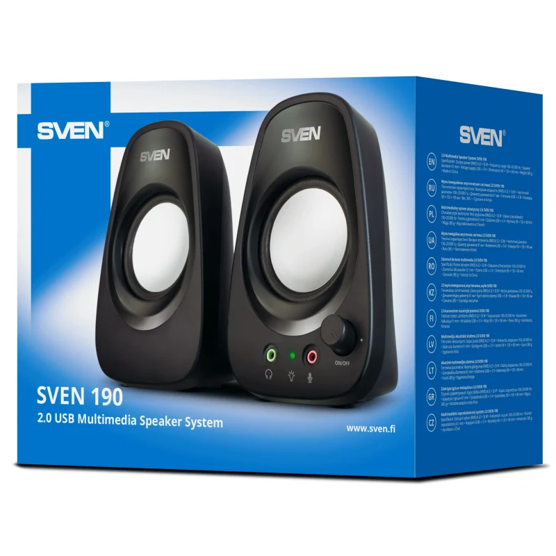 Boxe SVEN 190 / 2.0 / 6W RMS / USB power supply 4