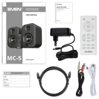 Boxe 2.0 SVEN MC-5 / 50W RMS, Bluetooth / USB / White 8
