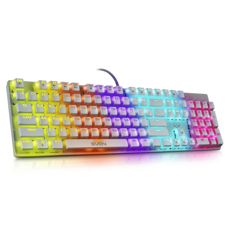 Tastatura Gaming Mecanica SVEN KB-G9200 RGB / USB / 1.8m / White 3