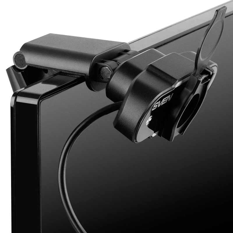 Camera SVEN IC-915 HD, Microphone, 720p/30fps HD pixel CMOS sensor, USB2.0, 3.5mm jack, Protective lens shield, Black 5