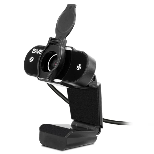 Camera SVEN IC-915 HD, Microphone, 720p/30fps HD pixel CMOS sensor, USB2.0, 3.5mm jack, Protective lens shield, Black
