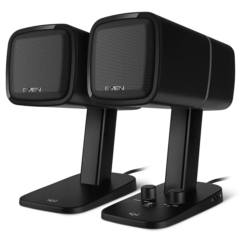 Boxe 2.0 SVEN G600 / 30W RMS, Bluetooth / 2xAUX/ Black 2