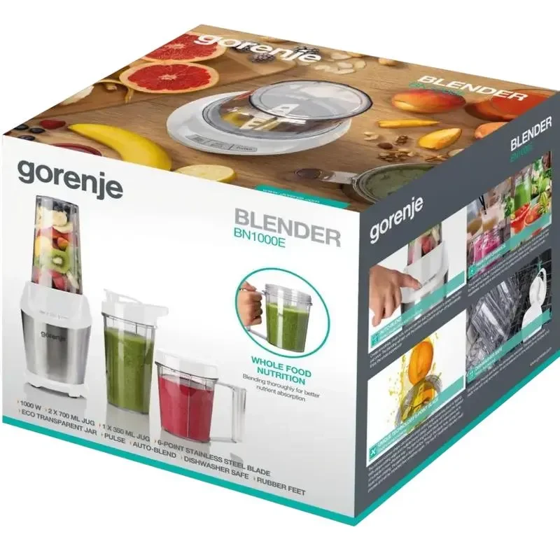Stationary blender Gorenje BN1000E, Stainless Steel | White 4