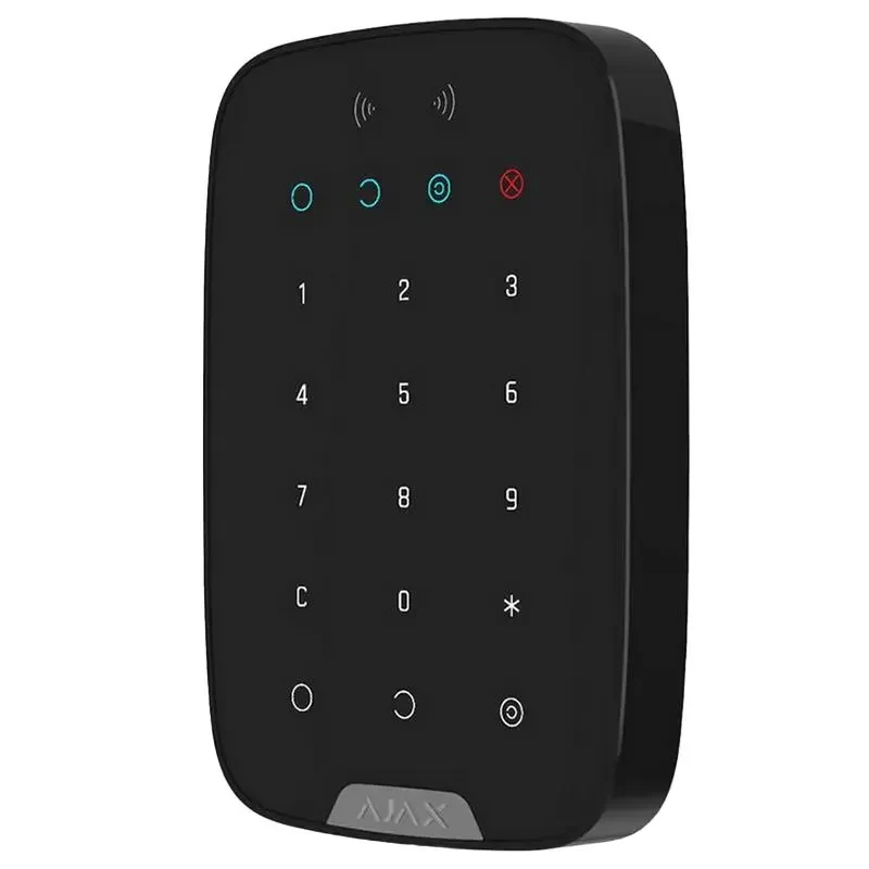 Wireless Touch Keypad Ajax KeyPad Plus, Black 3