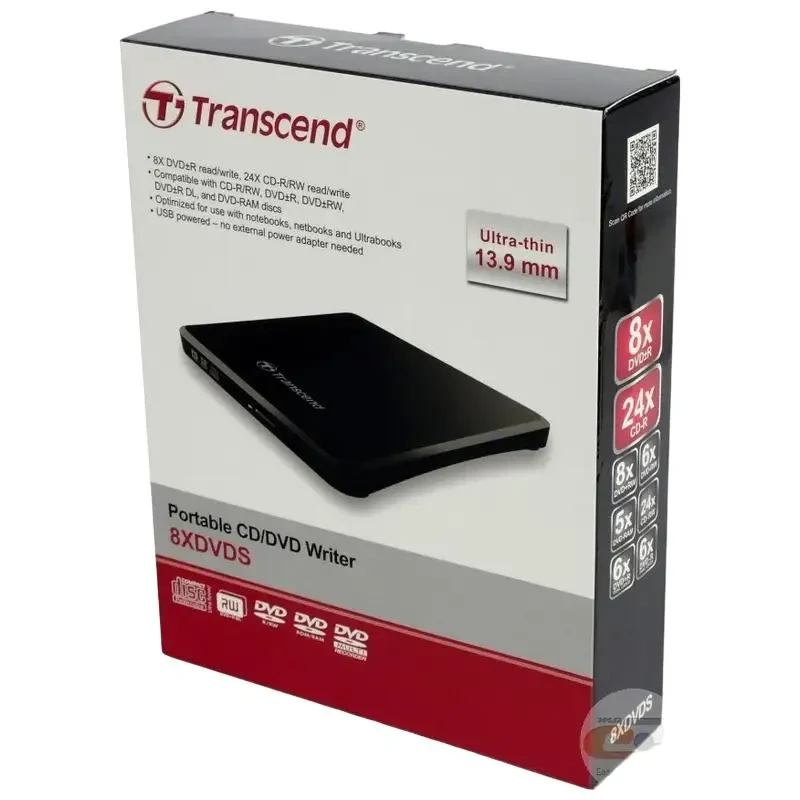 DVD-RW Drive Transcend TS8XDVDS, USB 2.0, Black 6
