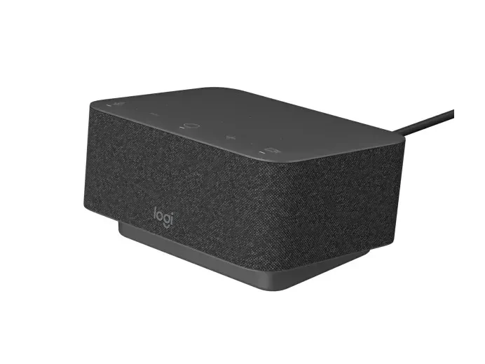 USB-C docking station multifunctionala cu meeting controls si boxe Logitech Logi Dock 2
