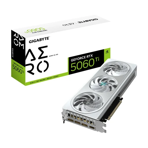 Placa video GIGABYTE GeForce RTX 5060 Ti AERO OC 8G / 8GB / GDDR7 / 128bit