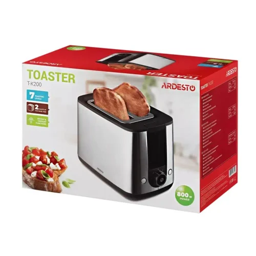 Toaster Ardesto T-K200, Stainless Steel