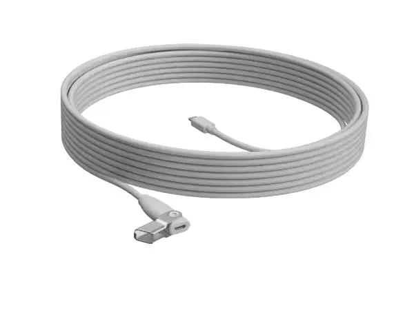Webcam Accessories Logitech Rally Mic Pod Extension Cable, White 2
