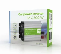 EnerGenie EG-PWC300-01, 12 V Car power inverter, 300 W, with USB port / 5V-2.1A, LED indicator, Input: 10-16 VDC (accumulator directly) - Output: 230 VAC +/- 10% at 50 Hz (+/-3Hz), modified sine wave 4