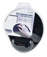 Gembird MP-GEL-BK, Gel mouse pad with wrist support, black 3