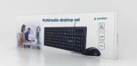 Gembird KBS-UM-04, Multimedia desktop set, black, US-Layout, Black 4