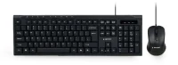 Gembird KBS-UM-04, Multimedia desktop set, black, US-Layout, Black