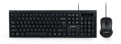 Gembird KBS-UM-04, Multimedia desktop set, black, US-Layout, Black