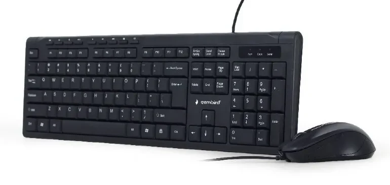 Gembird KBS-UM-04, Multimedia desktop set, black, US-Layout, Black 2