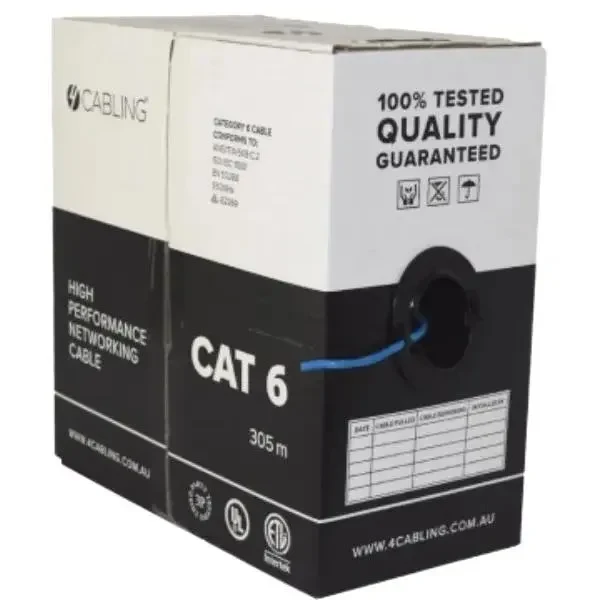 Cable FTP Cat.6, 23awg  COPPER, 305M/CTN grey color APC carton packing 2